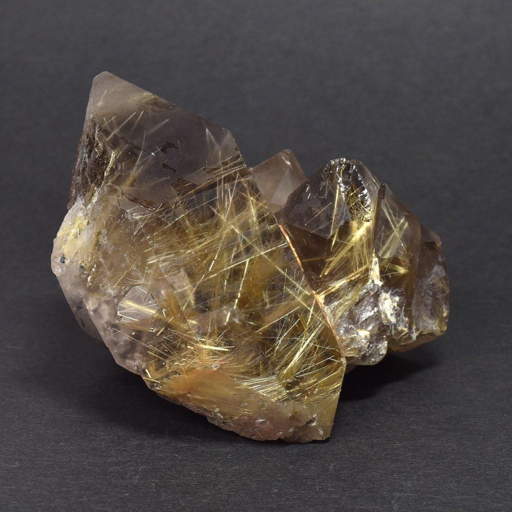 天然石ルチルクォーツ共生ファイアクォーツの原石　置物NO.031204 天然石ルチルクォーツ共生ファイアクォーツの原石 置物NO.031204