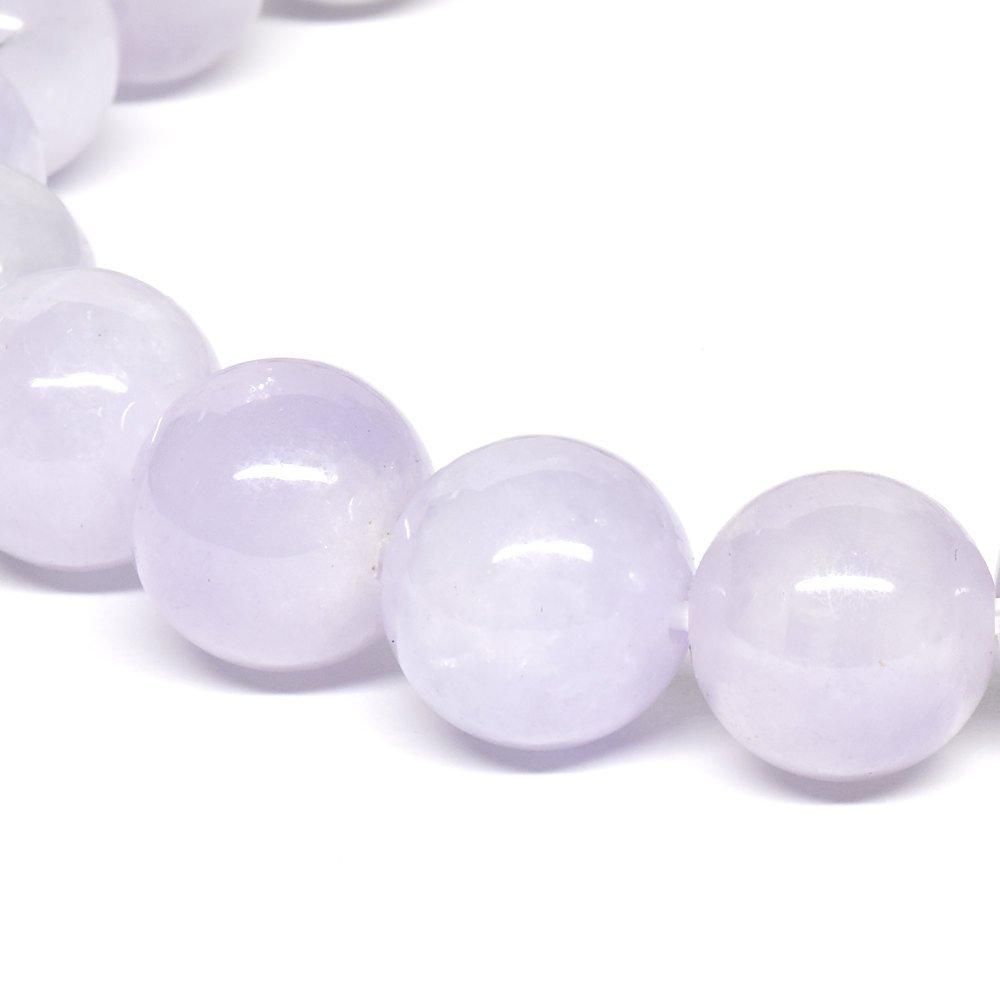 ラベンダー翡翠ブレスレット①（径１６cm）（鑑別書付き） ラベンダー翡翠 ブレスレット 7.8mm 16cm S サイズ 天然石