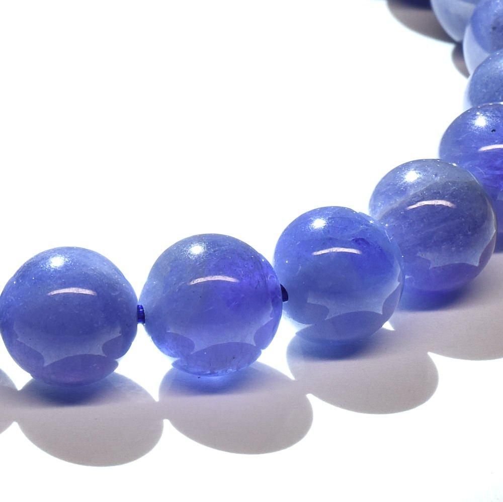 タンザナイト ブレスレット 天然石 タンザナイト ブレスレット 7.5mm #MF571 - プレミアム天然石