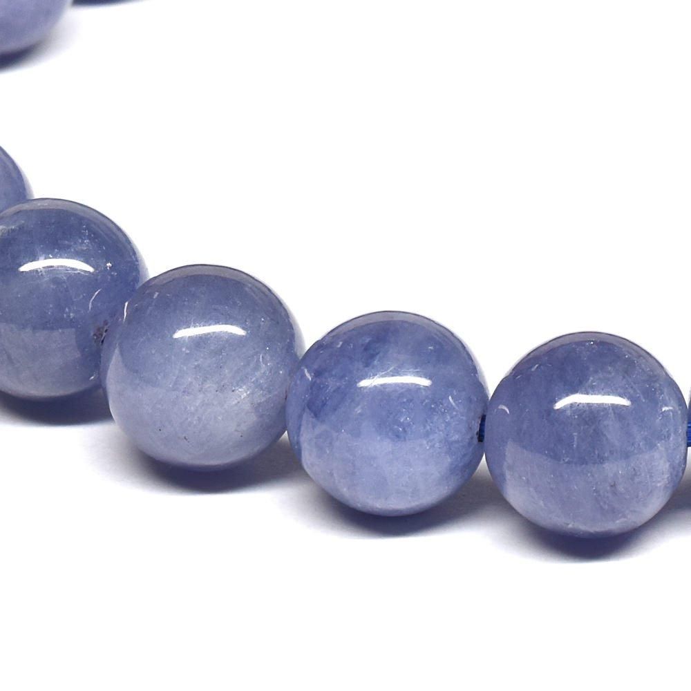 【ミッチー様ご検討用】約8ミリ　タンザナイト　ブレスレット タンザナイト ブレスレット 8.5mm #QM258 - プレミアム天然石