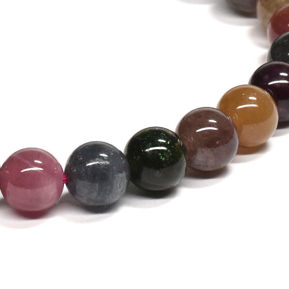 限定一点!! 天然 トルマリン ブレスレット マーキス 3粒 パーティ 豪華 3 ミックストルマリン ブレスレット 6.5mm #QM268 - プレミアム