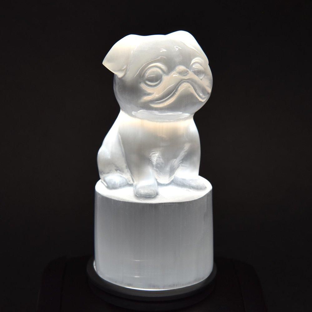 MH様【3087】 ドラゴン&鳳凰彫り プレート　セレナイト gf-semx-