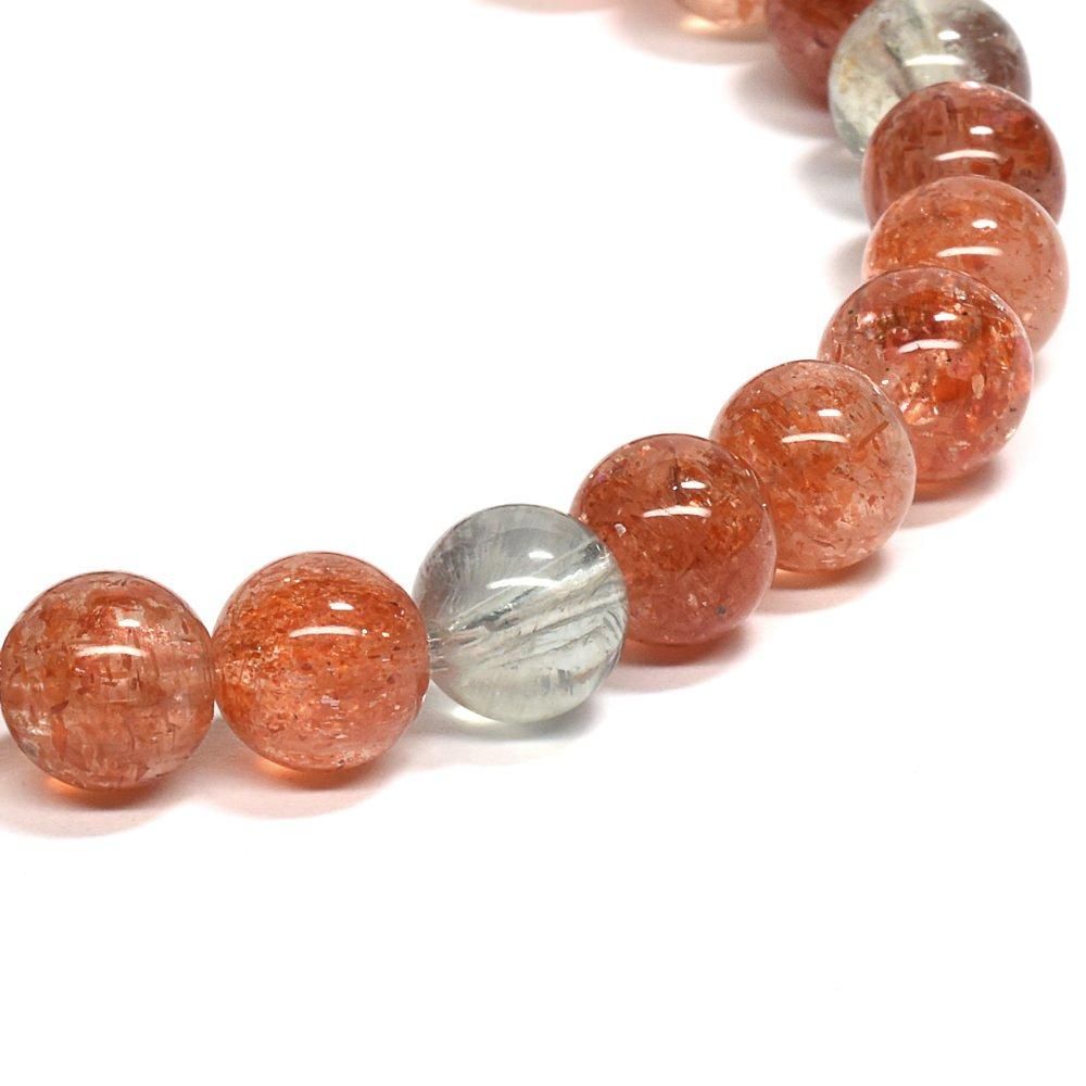 【72144】ハイグレードサンストーン 5mm 54cm 3連巻きブレスレット 楽天市場】13mmブラックゴールデンサンストーンブレスレット