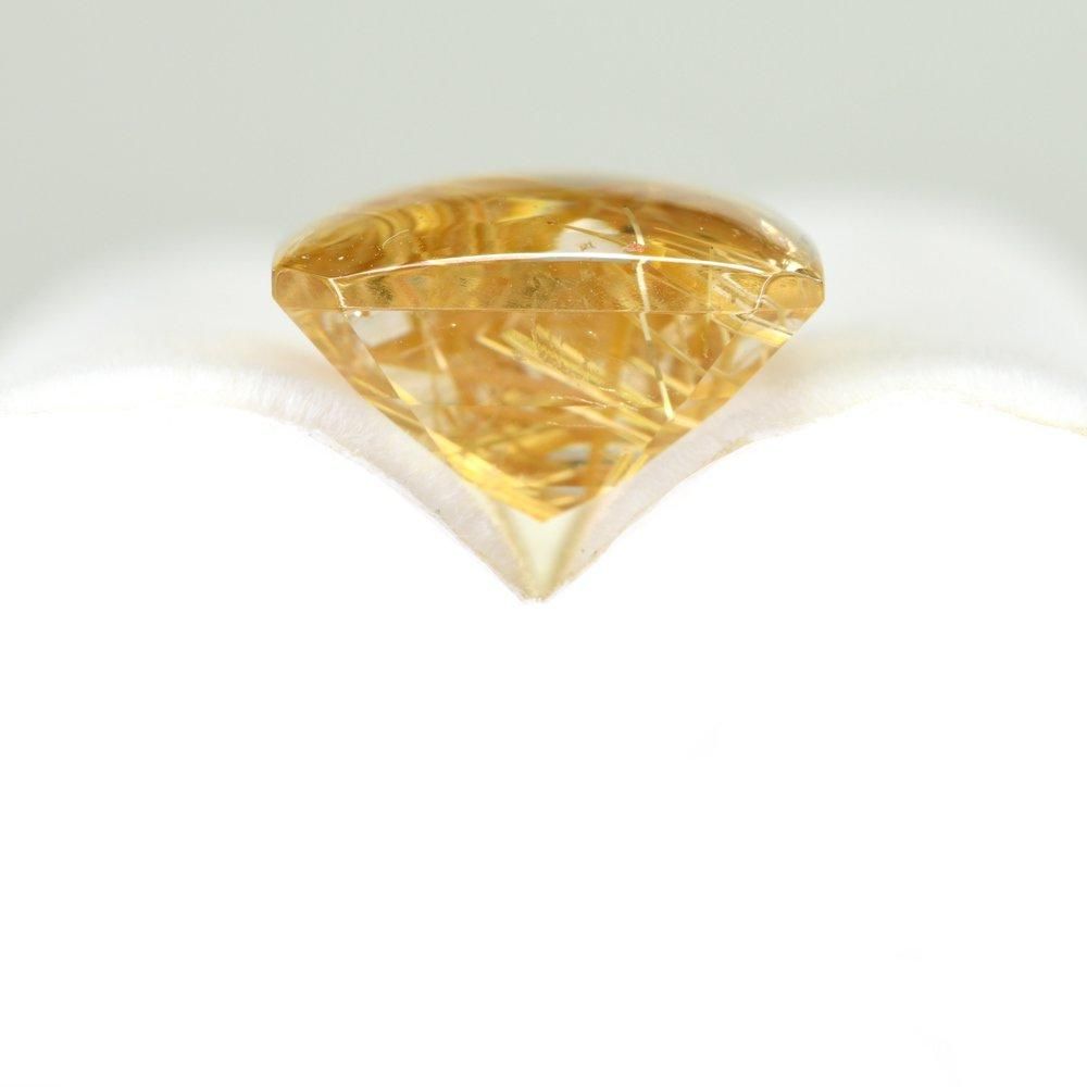 ルチルクォーツ ルース C ☆ルチルクォーツ キャッツアイ 10.74ct ラウンドカボション 1個限定