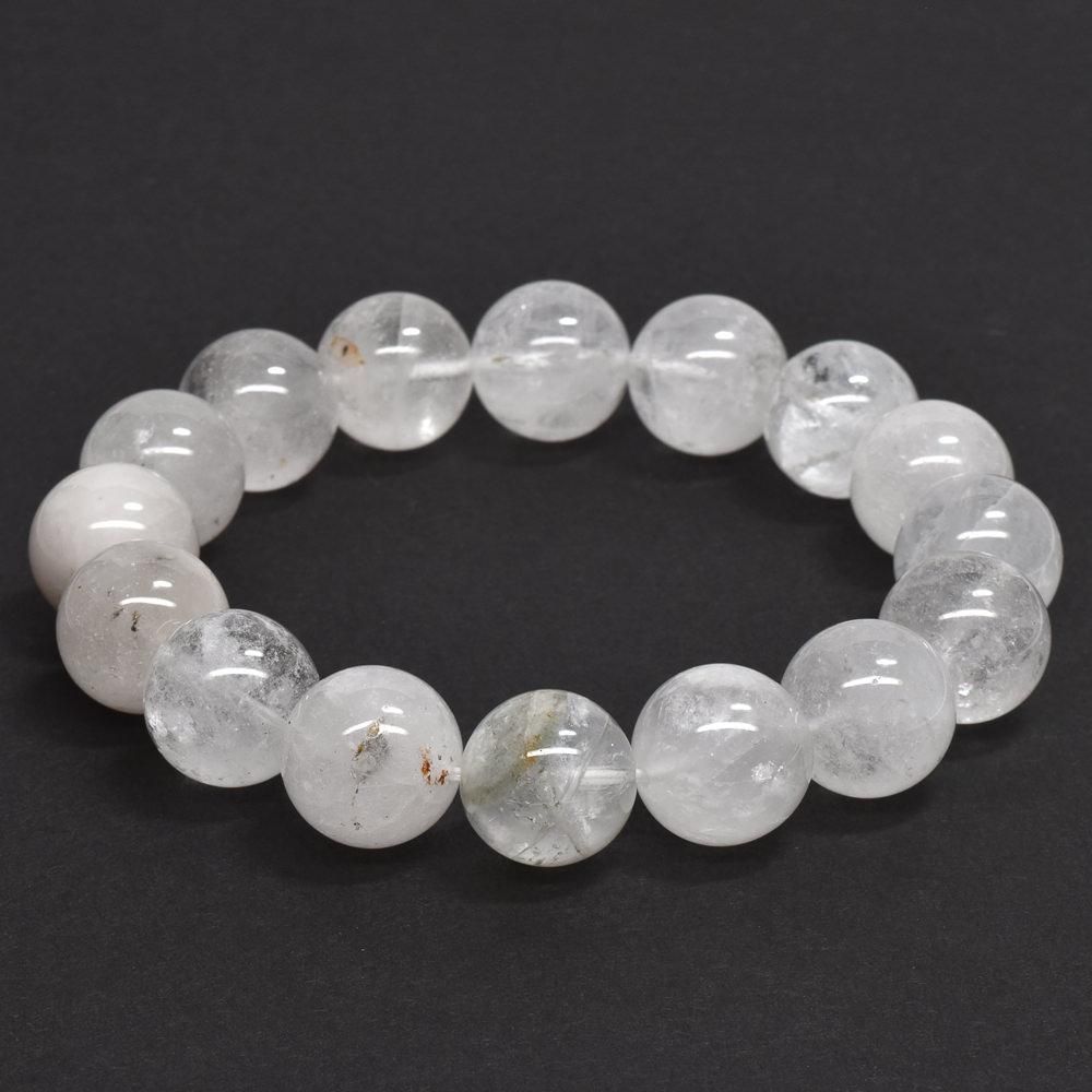 「てりやき」超高品質ヒマラヤ水晶ブレスレット 超高品質】 ヒマラヤ 水晶 ブレスレット 天然石 マニカラン