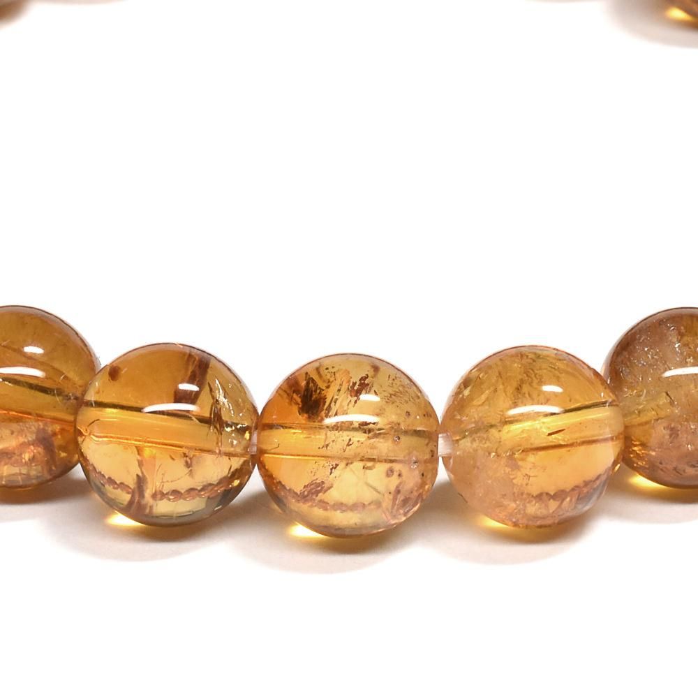シトリン ブレスレット 9mm #RD138 - プレミアム天然石専門店 premium