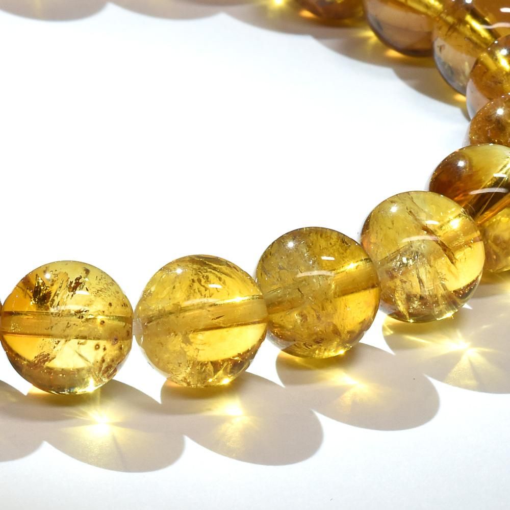 シトリン ブレスレット 9mm #RD138 - プレミアム天然石専門店