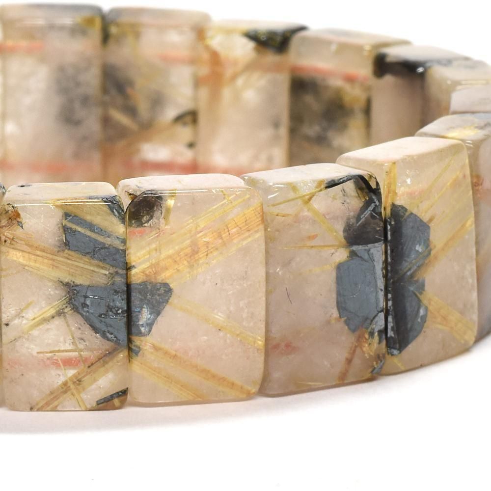 鑑別付]太陽放射ルチルクォーツ バングル 15mm #RE281