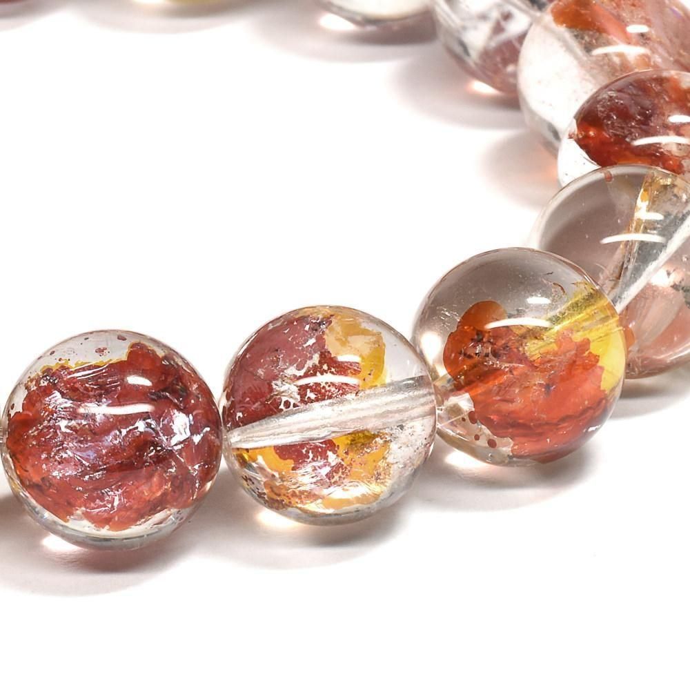 高品質]リモナイト・イン・クォーツ（オーロラクォーツ）ブレスレット