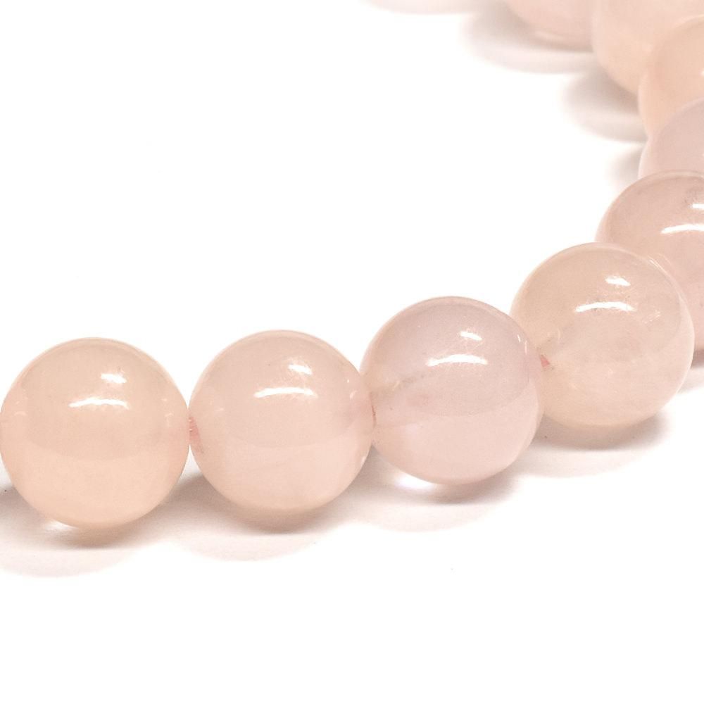 ミルキーピーチ✨モルガナイト大玉ブレス モルガナイト ブレスレット 8.5mm #RG039 - プレミアム天然石