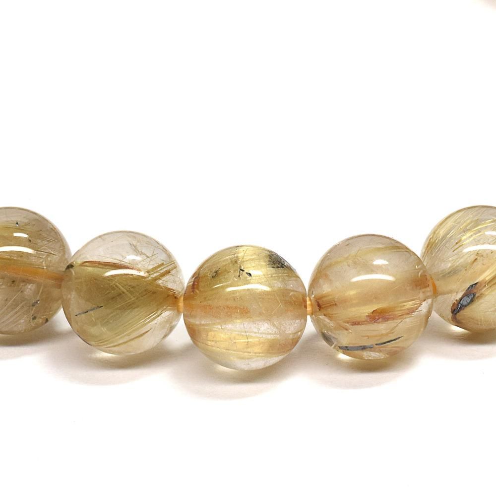 ルチルクォーツブレスレット ルチルクォーツ ブレスレット 7.5mm #RG243 - プレミアム天然石