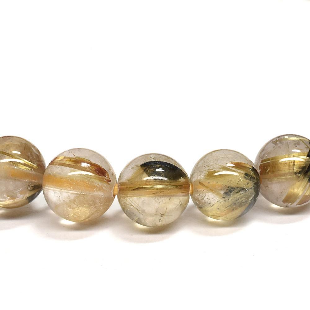 ルチルクォーツブレスレット ルチルクォーツ ブレスレット 7mm #RG245 - プレミアム天然石専門店