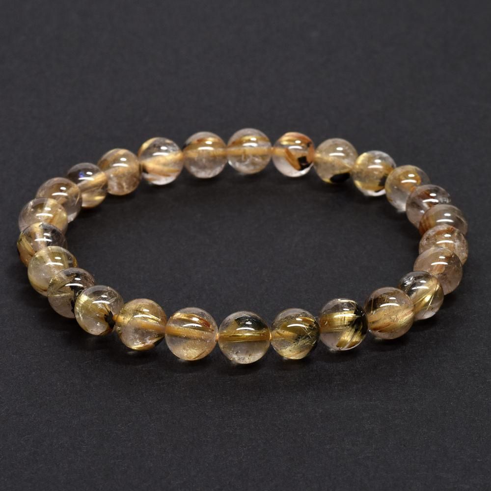 ルチルクォーツ　ブレスレット ルチルクォーツ ブレスレット 7mm #RG245 - プレミアム天然石専門店