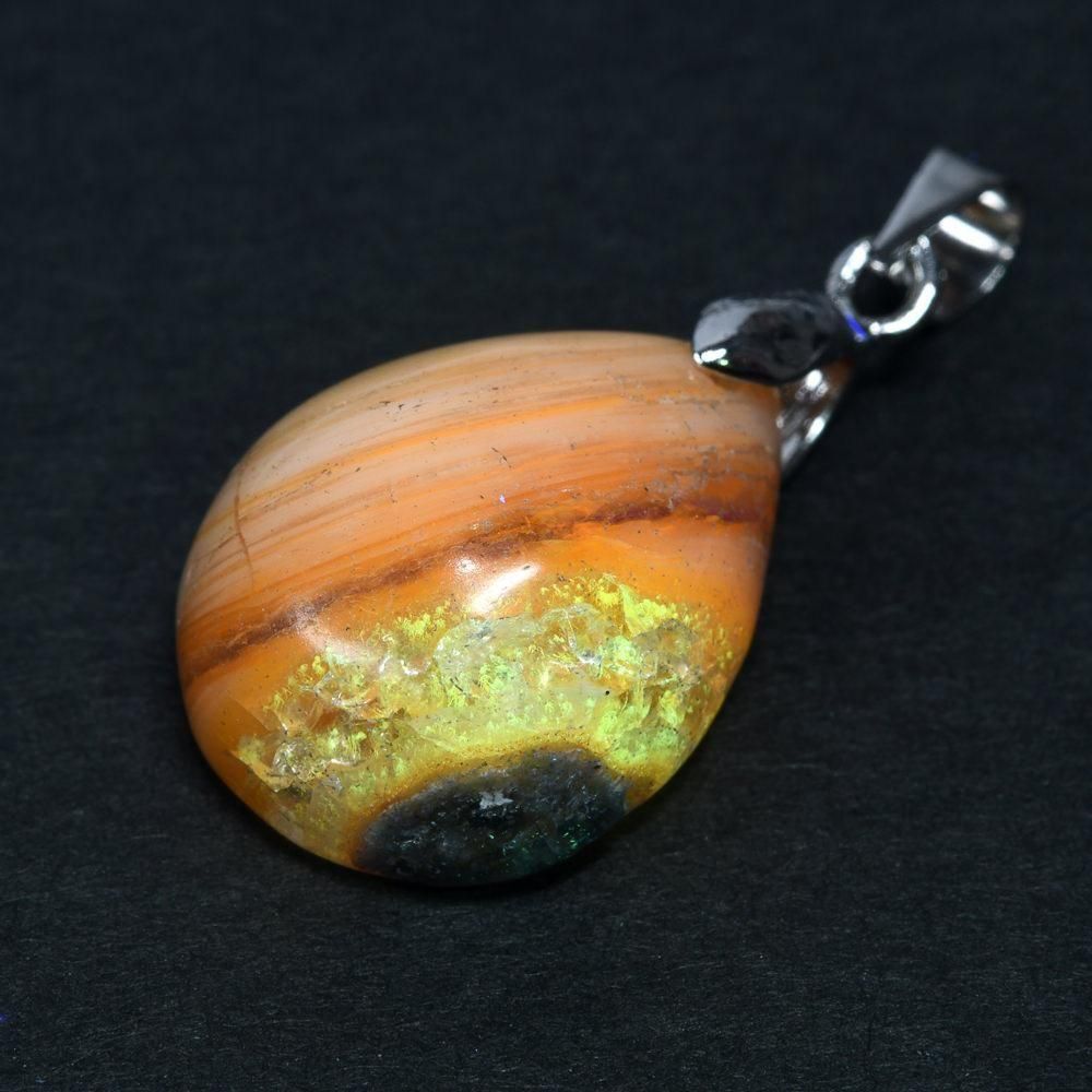 天然石　高品質　ウォーターオパール　ペンダントトップ　S925 1点もの 高品質オーストラリア産オパール ペンダントトップ
