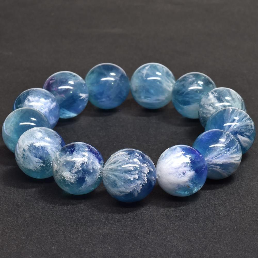 エンジェルフェザーフローライト ブレスレット 17-17.5mm #RH084