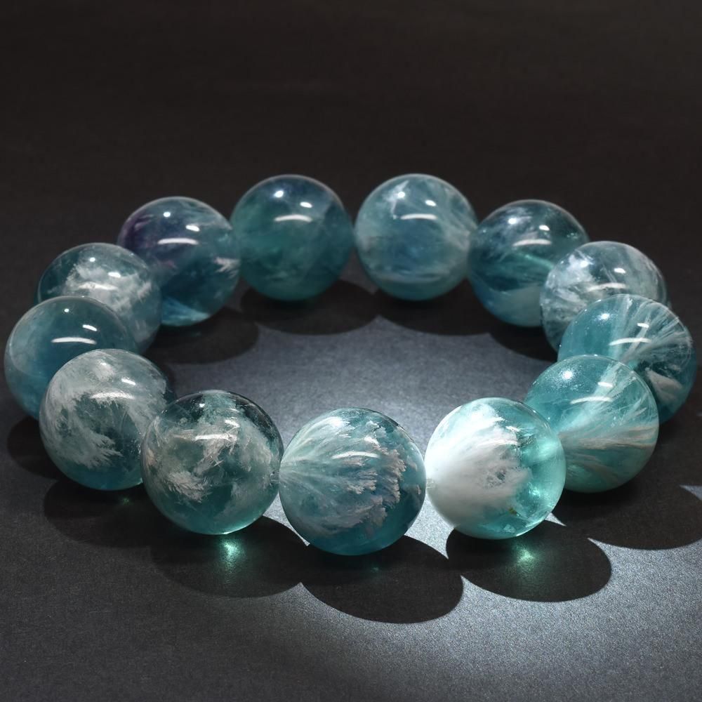 高品質❣️ブルーエンジェルフェザーフローライトブレスレット 楽天市場】エンジェルフェザーフローライト10mm天然石