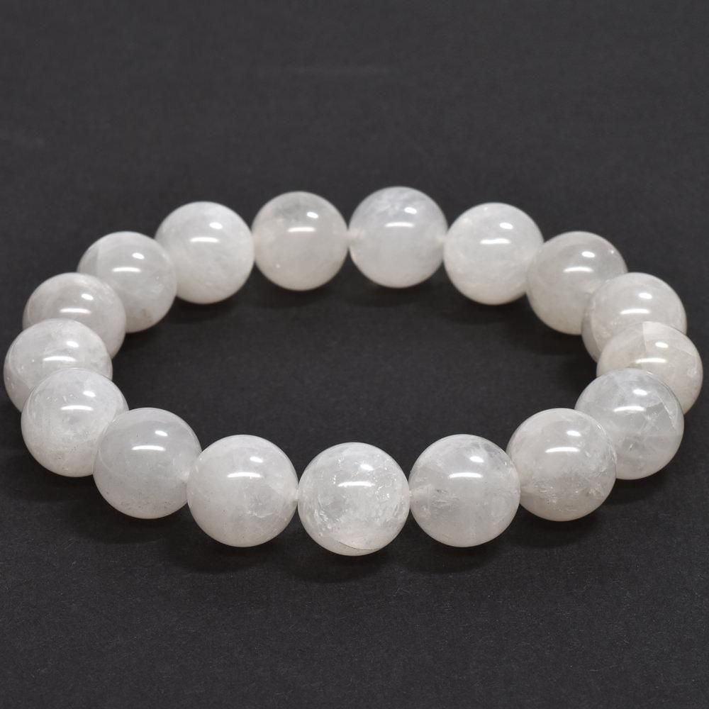 奈良県産 飛鳥桜水晶 ブレスレット 12mm #RH138 - プレミアム天然石