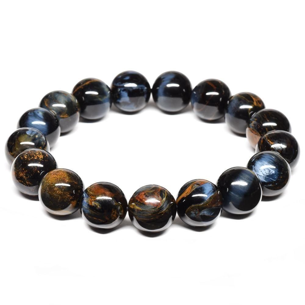 スモーキーアイリスクォーツ ブレスレット 12mm #NF005 - プレミアム