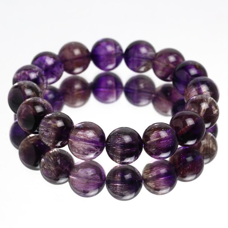 スーパーセブン 13mm玉 ブレスレット #1011 - プレミアム天然石専門店