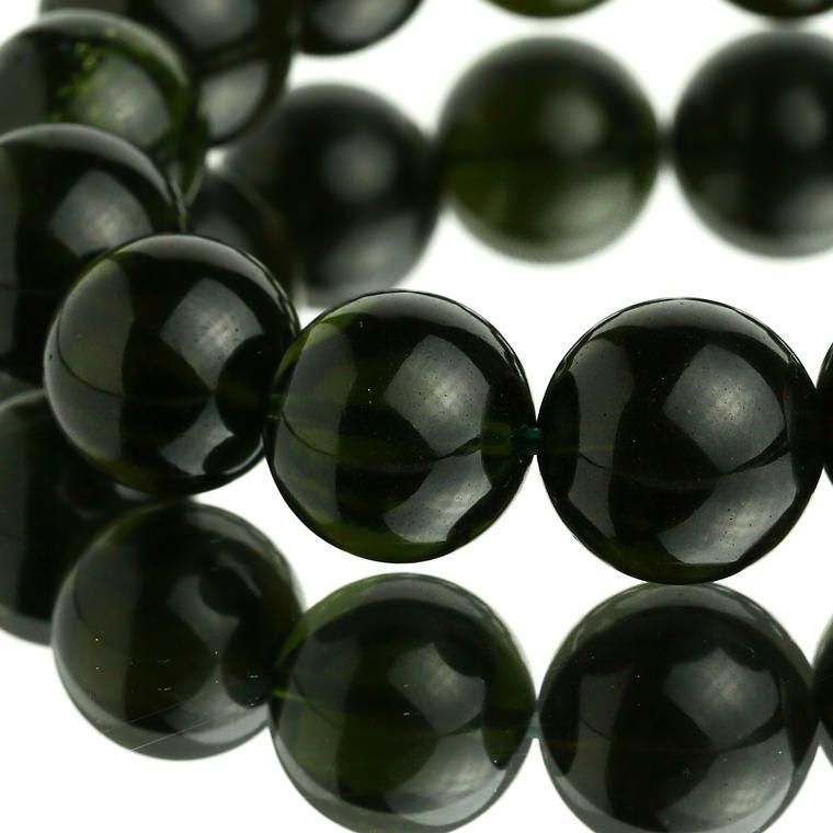 モルダバイトブレスレット 14-15mm #5196 - プレミアム天然石専門店