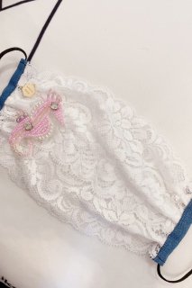 White Rose with Scaevola taccada　【マスク】