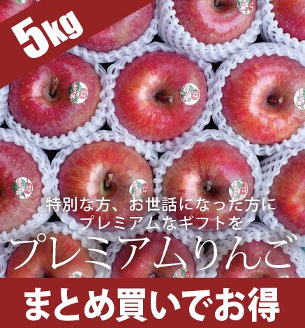 贈答用】プレミアムりんご 5kg 産地直送・通販 RED APPLE(レッド