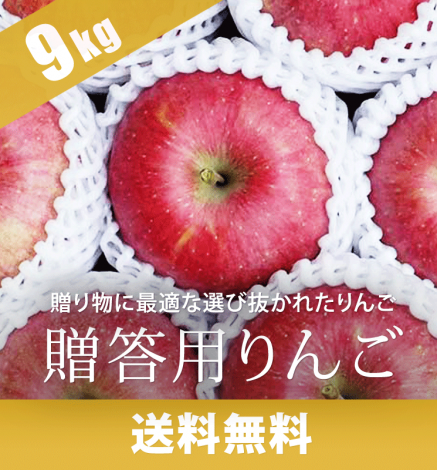 贈答用りんご 9kg（24〜36個）