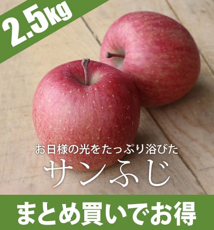 人気No1】青森りんご サンふじ 2.5kg 産地直送・通販 RED APPLE(レッド