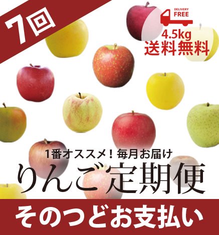 青森りんご定期便 4.5kg（7回コース/そのつどお支払い）