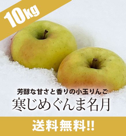 青森りんご 寒じめぐんま名月りんご 10kg 産地直送・通販 RED APPLE(レッドアップル)[赤石農園]