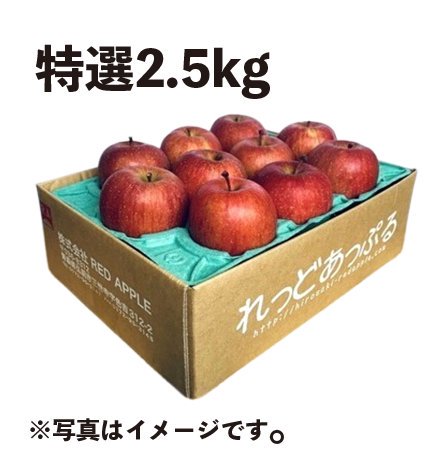 人気No1】青森りんご 葉とらずサンふじ 2.5kg 産地直送・通販 RED APPLE(レッドアップル)[赤石農園]