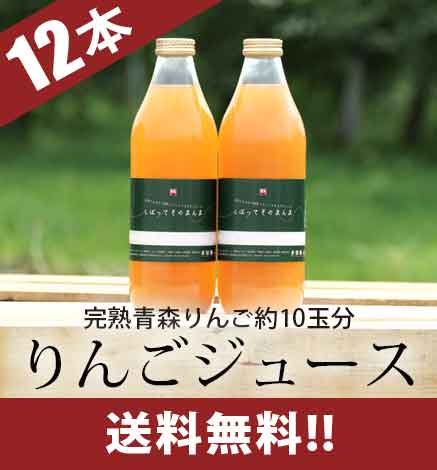 青森りんご100％ストレートジュース「しぼってそのまんま」 産地直送