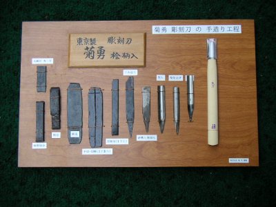 菊勇　彫刻刀