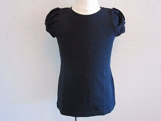 半袖パフTシャツ(ブラック)90-130