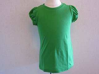 半袖パフTシャツ(グリーン)90-130