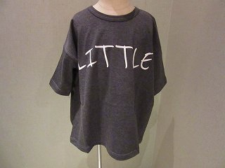 littleプリントTシャツチャコールグレー（XS〜145）