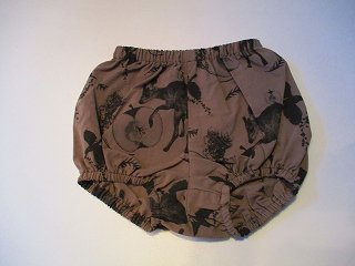 Flora and fauna bloomers (チャコール)XS・S