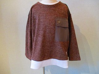 ローゲージレイヤードTシャツ(MOCA)130-160