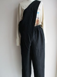 One side overalls(ブラック)womenF
