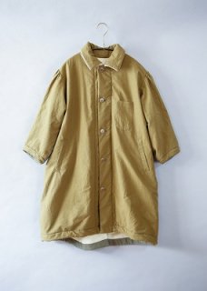 Bicolor long coat(カーキ)WomenF