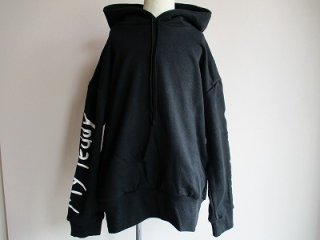 logo hoodie(black)4-6y〜10-12y