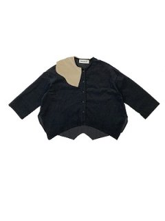 ≪2022AW ご予約受付中≫corduroy blouse(black)8-10y・10-12y