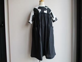 W/B DOCKING DRESS(BLACK LETTERS)SML