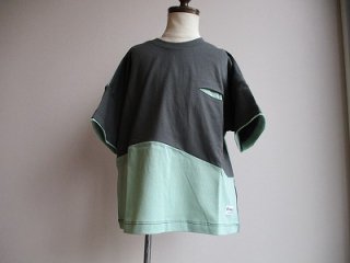 ウィービーTシャツ(CHRCOAL/EMERAI)90-120