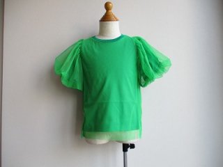 ボリュームチユールTシャツ(グリーン)110・120・130・140・150