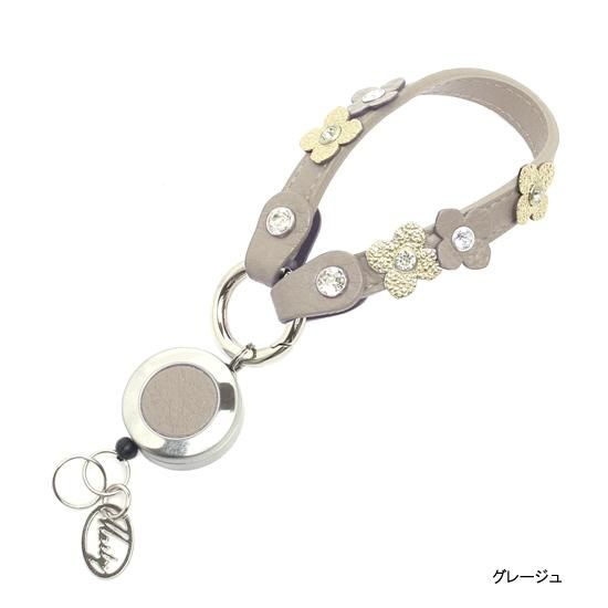 リールストラップ 7色 キャトルフラワーデコレーション