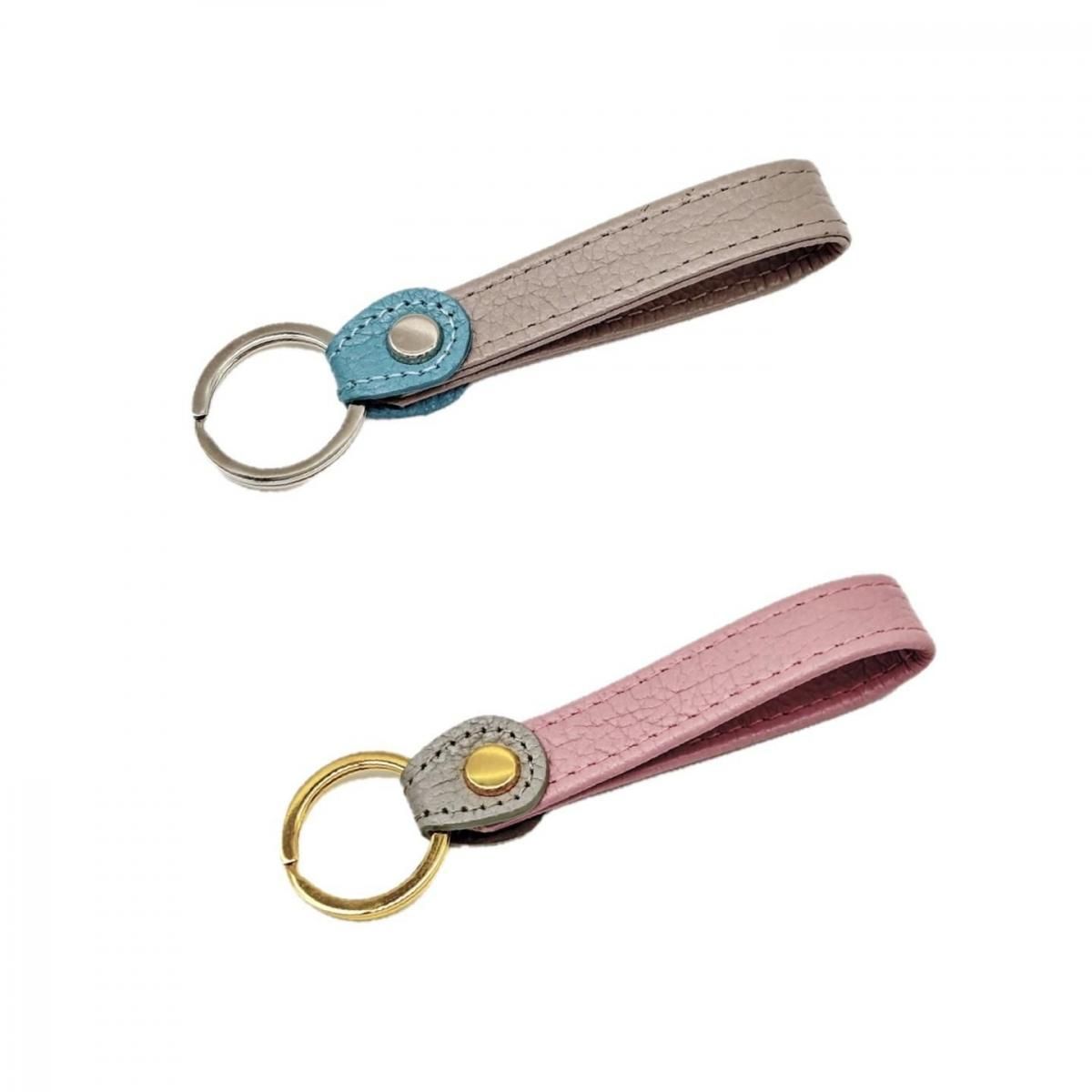 バイカラーリングキーホルダー - マーティー・レザーライフ