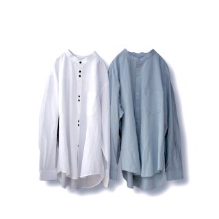 <img class='new_mark_img1' src='https://img.shop-pro.jp/img/new/icons12.gif' style='border:none;display:inline;margin:0px;padding:0px;width:auto;' />近江晒 Cotton shirts(オウミサラシコットンシャツ/white/sax)