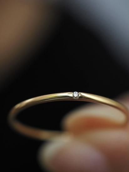 sun blue bianca 18K one stone リング sunbluebianca アクセサリー サンブルービアンカ