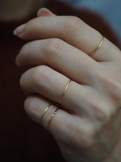 sun blue bianca 18K one stone リング sunbluebianca アクセサリー サンブルービアンカ